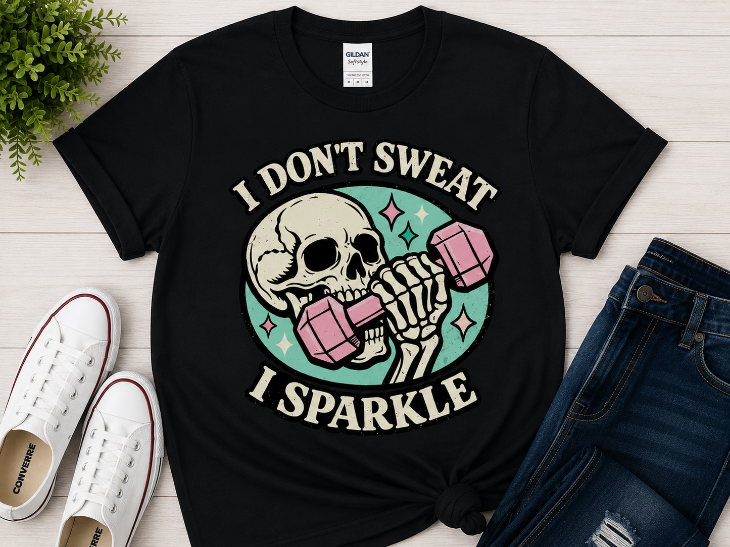 I DON'T SWEAT, I SPARKLE TEE