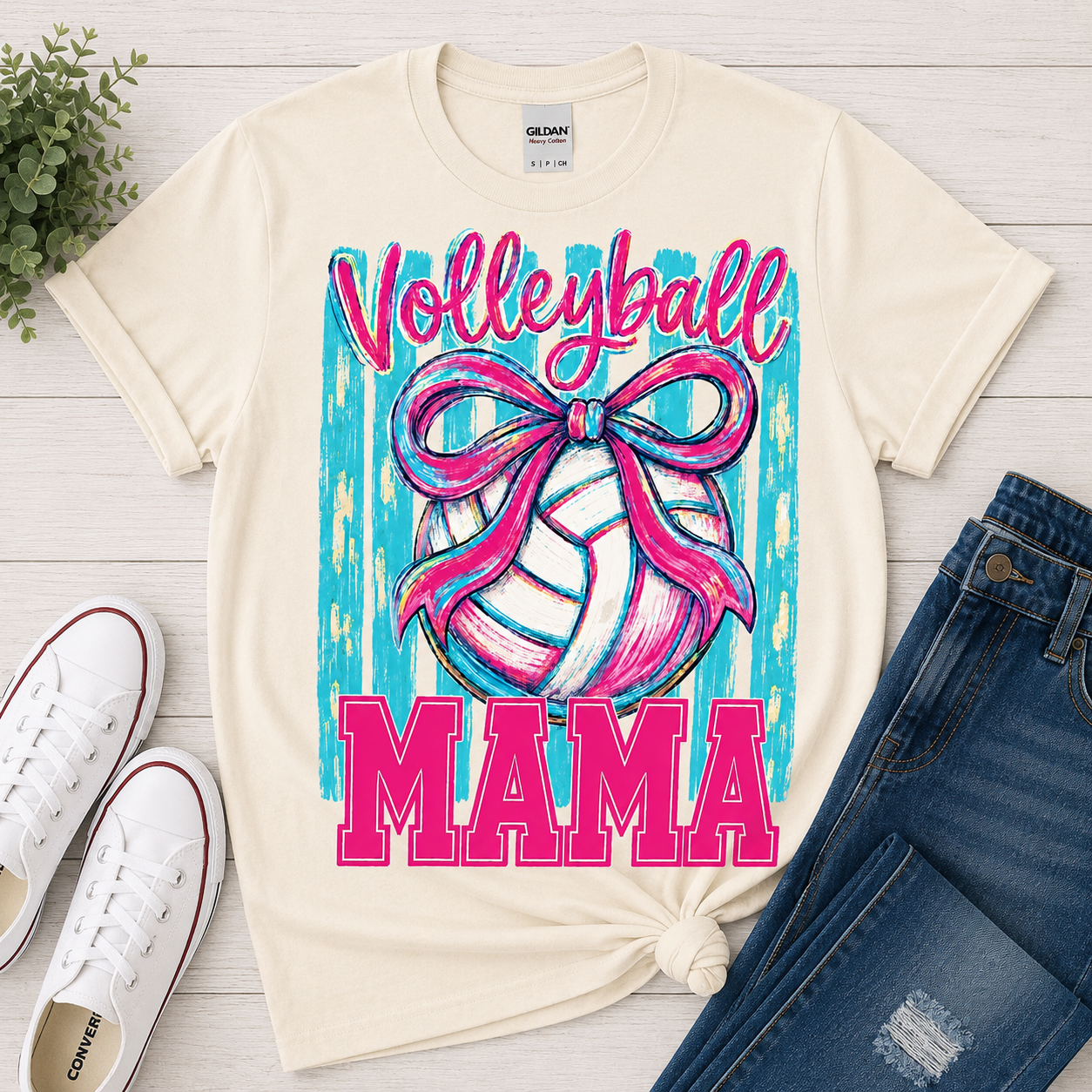VOLLEYBALL MAMA TEE