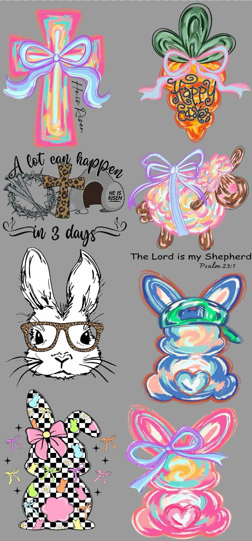 Pre-made Easter Gang Sheet