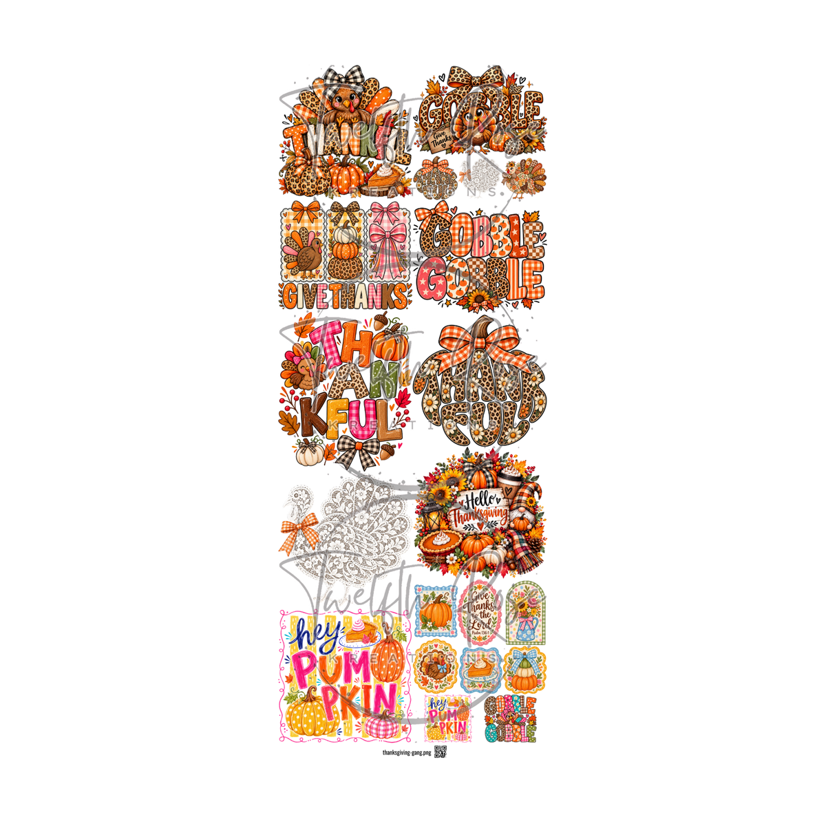 THANKSGIVING GANG SHEET SPECIAL