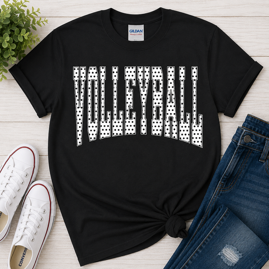 VOLLEYBALL POLKA DOT VIBES TEE